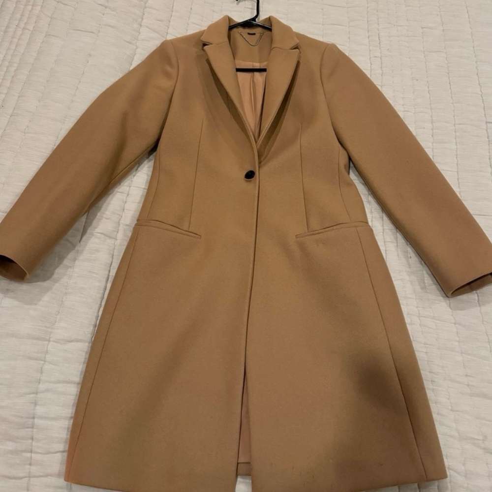 All Saints Camel Wool blend coat